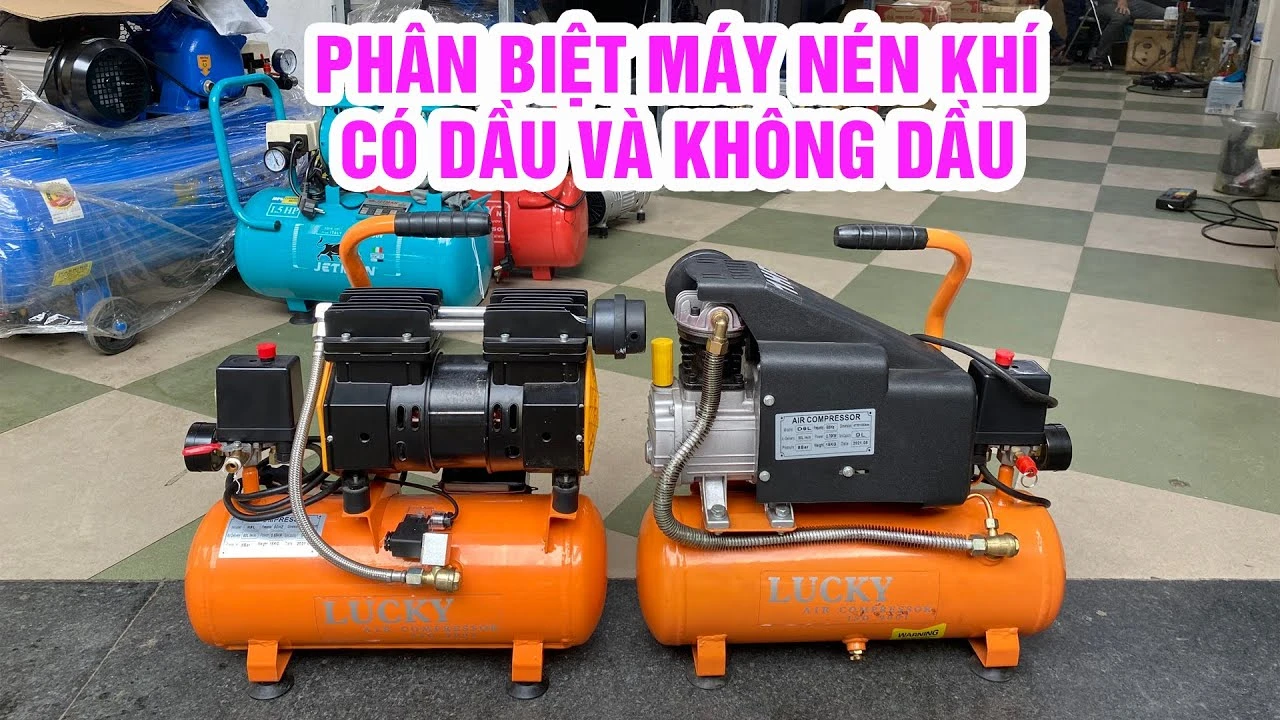 Nên sử dụng máy nén khí có dầu hay không dầu?