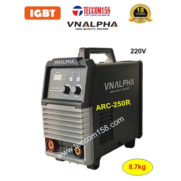 VNALPHA ARC-250R input 220v cấu hình 6 BO 4 IGBT đầu tiên tại VN hàn que 2.5-5.0mm kết hợp TIG LIFT