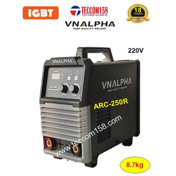 VNALPHA ARC-250R input 220v cấu hình 6 BO 4 IGBT đầu tiên tại VN hàn que 2.5-5.0mm kết hợp TIG LIFT