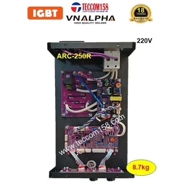 VNALPHA ARC-250R input 220v cấu hình 6 BO 4 IGBT đầu tiên tại VN hàn que 2.5-5.0mm kết hợp TIG LIFT